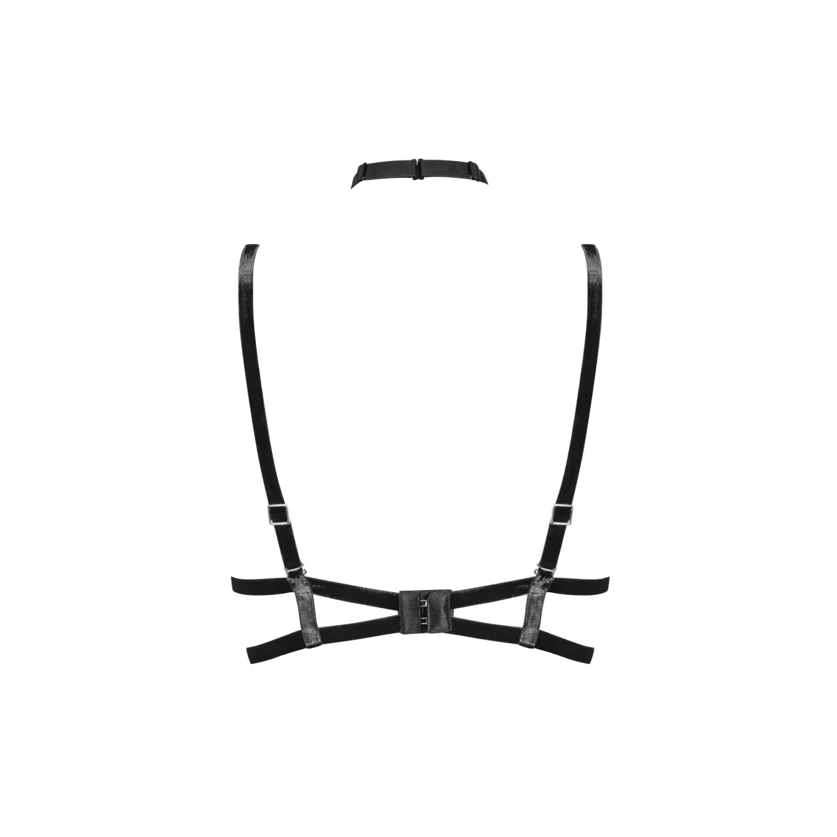 BH-Träger, Halsband und goldenen Ketten 2618 von Petite Noir | Fesselliebe.de