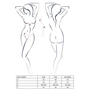 Schwarzes Corset Velia von Passion