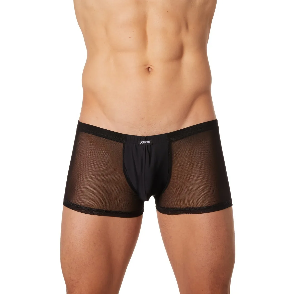 Schwarze Herren Boxer Short 902-67 von Look Me | Fesselliebe.de