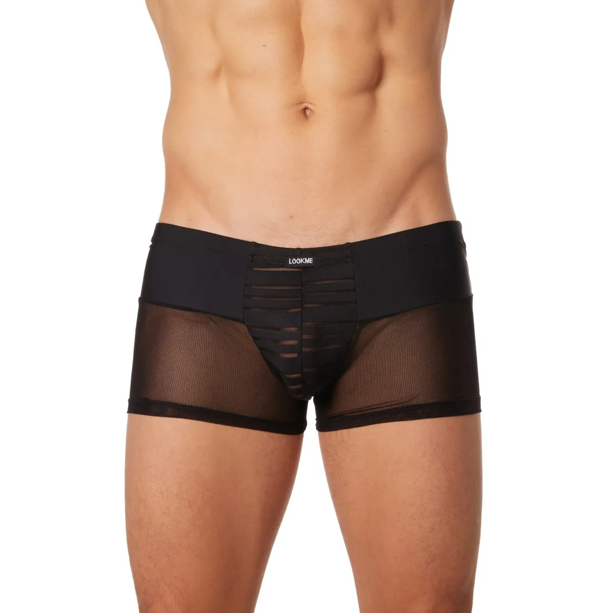 Schwarze Herren Boxer Short 2906-67 von Look Me | Fesselliebe.de