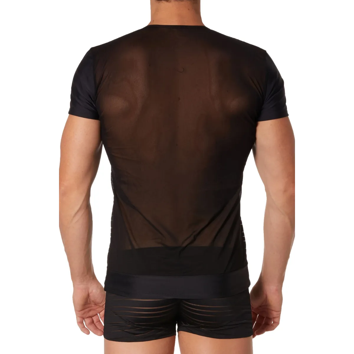 Schwarzes Herren T-Shirt 906-81 von Look Me | Fesselliebe.de