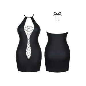 Schwarzes Minikleid DDFojbe001 von Demoniq Dark Desire Collection