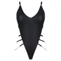 Schwarzer Ketten-Body DDKery001 von Demoniq Dark Desire Collection
