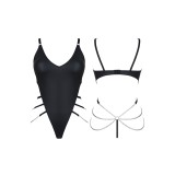 Schwarzer Ketten-Body DDKery001 von Demoniq Dark Desire Collection | Fesselliebe.de