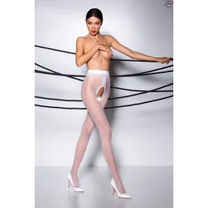 Ouvert Strumpfhose TI OPEN 007 weiß von Passion Erotic Line | Fesselliebe.de