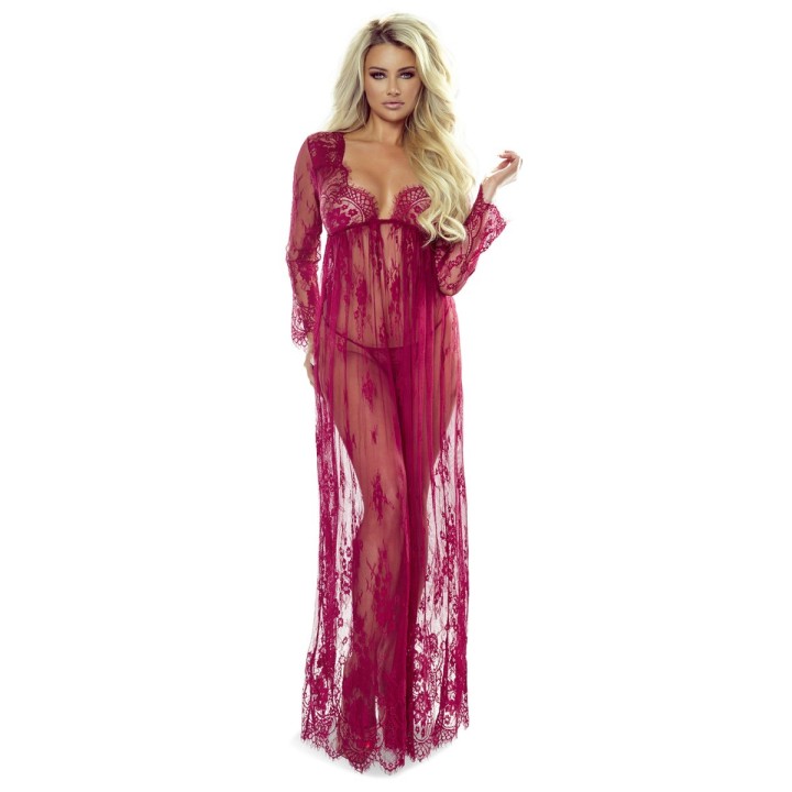 Langes weinrotes Kleid So Elegant von Provocative | Fesselliebe.de