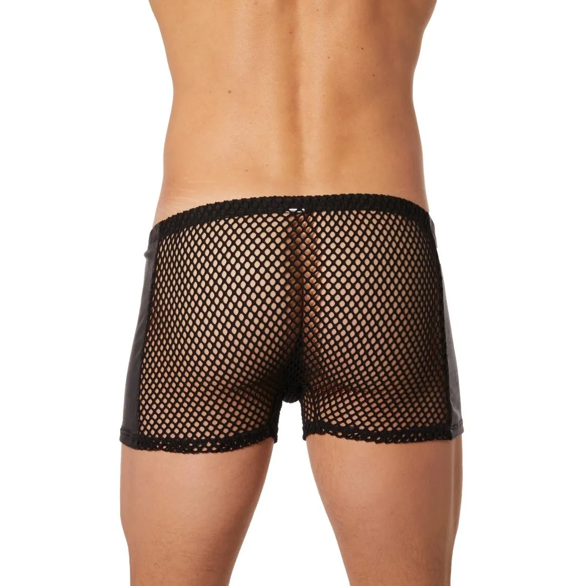 Schwarze Herren Boxer Short 911-67 von Look Me | Fesselliebe.de