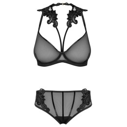 Set aus Bügel-BH mit Stickerei und Panty 171818 von Petite Noir | Fesselliebe.de
