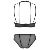 Set aus Bügel-BH mit Stickerei und Panty 171818 von Petite Noir | Fesselliebe.de