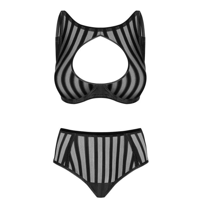 Set aus High Neck Bügel-BH und Panty 121418 von Petite Noir | Fesselliebe.de