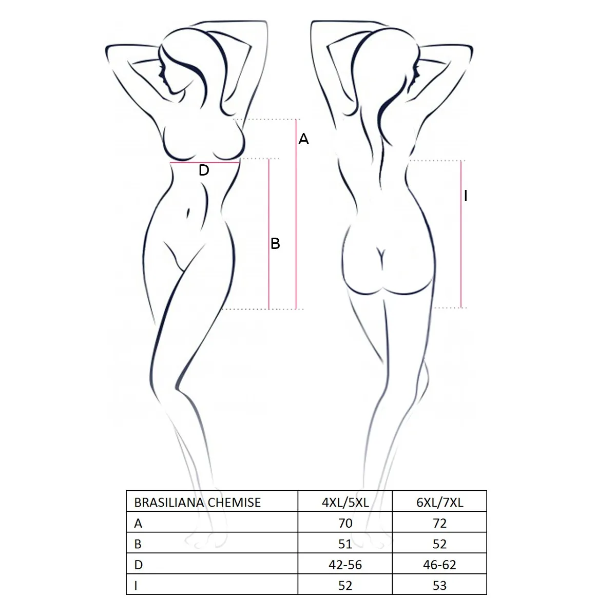 Schwarzes Negligee Brasiliana Plus Size von Passion Dessous | Fesselliebe.de