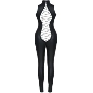 Schwarzer Overall DDAnanke001 von Demoniq Dark Desire Collection