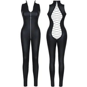 Schwarzer Overall DDAnanke001 von Demoniq Dark Desire Collection