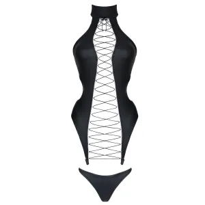 Schwarze Corsage DDHekate001 von Demoniq Dark Desire Collection