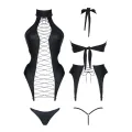 Schwarze Corsage DDHekate001 von Demoniq Dark Desire Collection