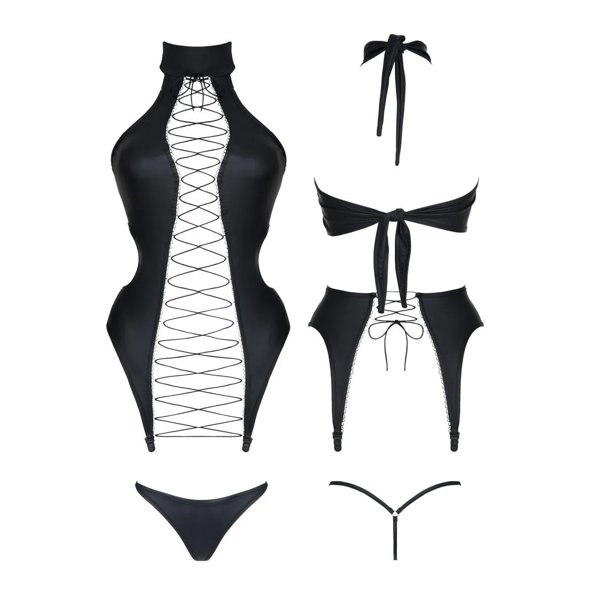 Schwarze Corsage DDHekate001 von Demoniq Dark Desire Collection | Fesselliebe.de