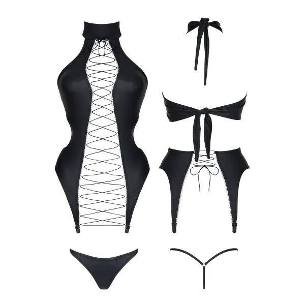 Schwarze Corsage DDHekate001 von Demoniq Dark Desire Collection | Fesselliebe.de