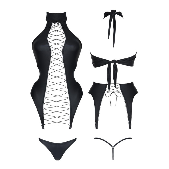 Schwarze Corsage DDHekate001 von Demoniq Dark Desire Collection | Fesselliebe.de