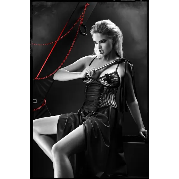 Schwarzes Set DDSelene001 von Demoniq Dark Desire Collection | Fesselliebe.de