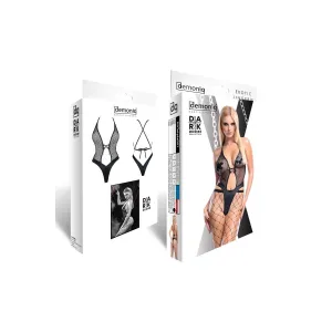 Schwarzer Body DDTetyda001 von Demoniq Dark Desire Collection