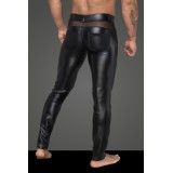 Powerwetlook-Longpants mit Einsätzen und Taschen aus 3D-Netz H059 von Noir Handmade Rebellious Collection | Fesselliebe.de