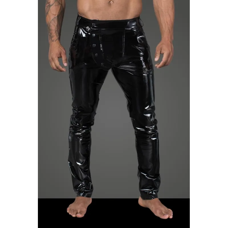 Lange Hose aus eLastischem PVC H060 von Noir Handmade Rebellious Collection | Fesselliebe.de