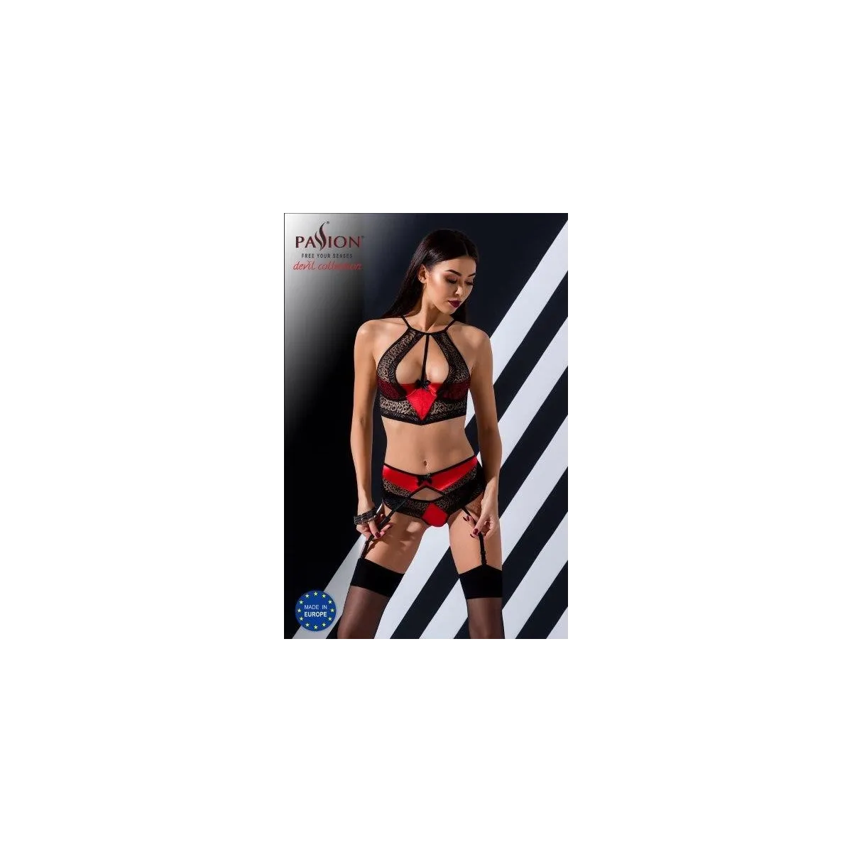 Schwarz/rotes Scarlet Set von Passion Devil Collection | Fesselliebe.de