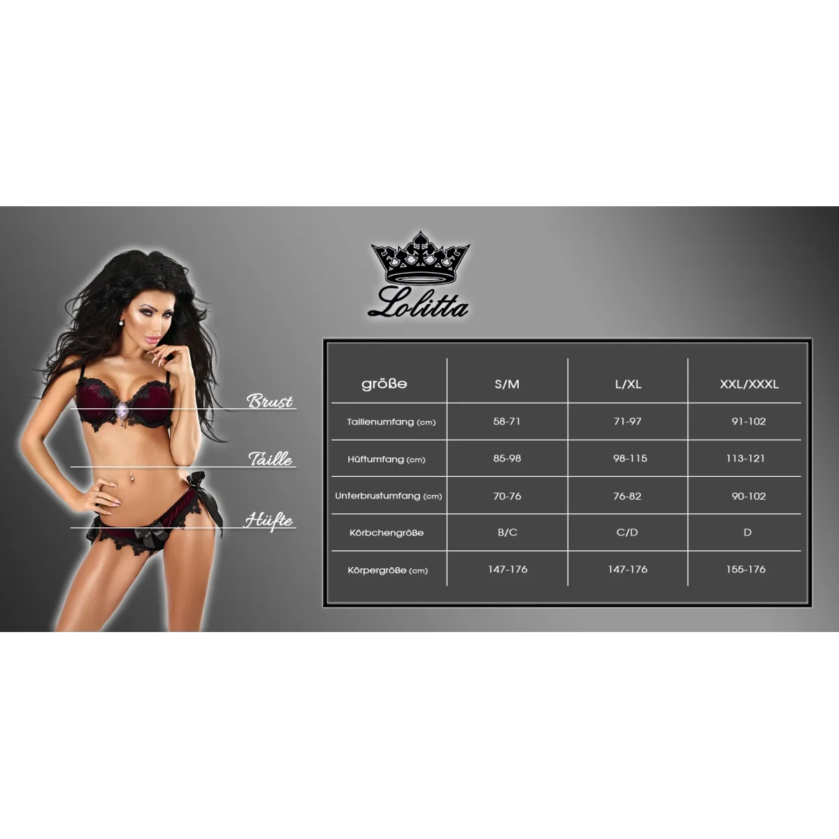 Schwarzes Gorset Wonderful von Lolitta | Fesselliebe.de