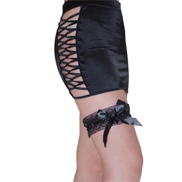 Schwarzes Strumpfband Dallas von Legg Story | Fesselliebe.de