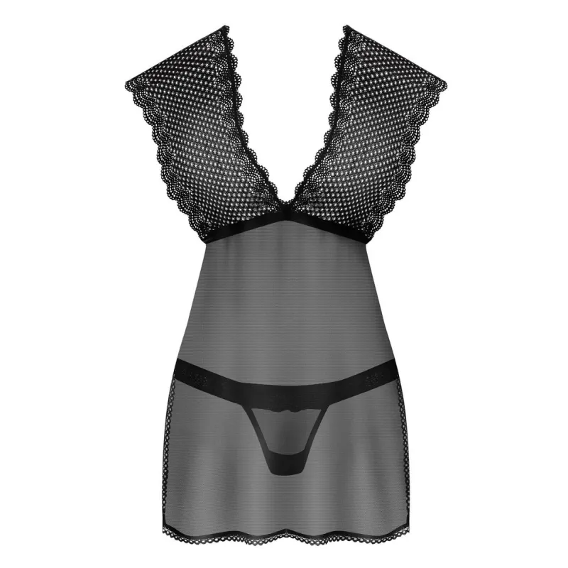 857-BAB-1 Babydoll schwarz von Obsessive | Fesselliebe.de