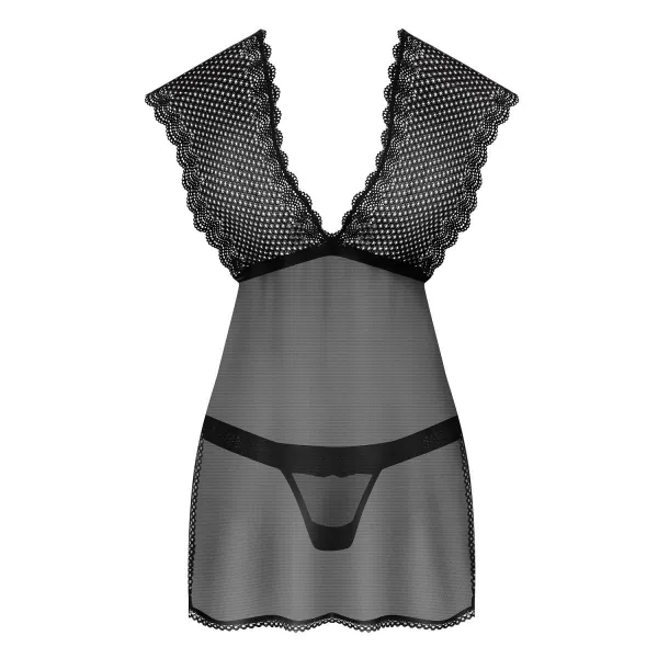 857-BAB-1 Babydoll schwarz von Obsessive | Fesselliebe.de