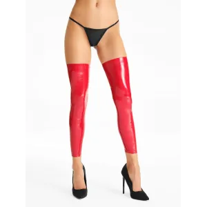 Rote Strümpfe S544 von 7-Heaven | Fesselliebe.de
