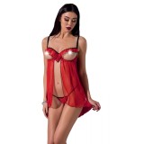 Rotes ouvert Chemise Cherry von Passion Devil Collection | Fesselliebe.de