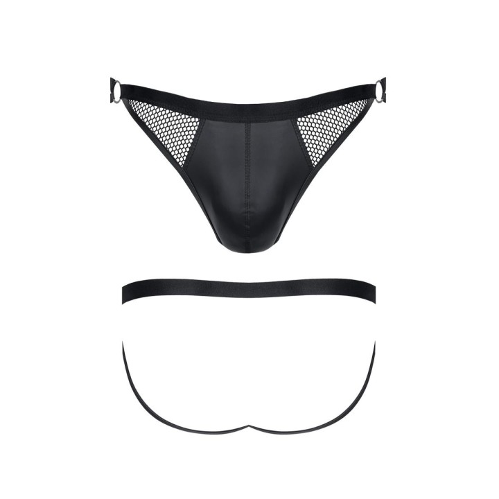 Jock Slip BRI007 schwarz von Regnes Fetish Planet | Fesselliebe.de