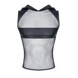 Kapuzen-Shirt TSH005 schwarz von Regnes Fetish Planet | Fesselliebe.de