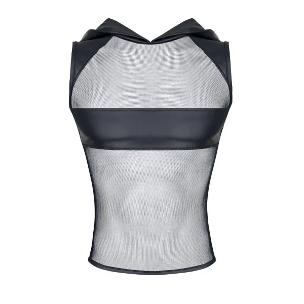 Kapuzen-Shirt TSH005 schwarz von Regnes Fetish Planet | Fesselliebe.de