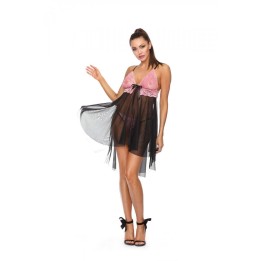 Schwarzes Babydoll D-332 von Excellent Beauty | Fesselliebe.de