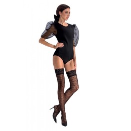 Halterlose Strümpfe ST017 schwarz von Passion | Fesselliebe.de