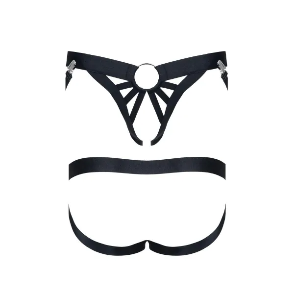 Harness String BRI012 schwarz von Regnes Fetish Planet | Fesselliebe.de