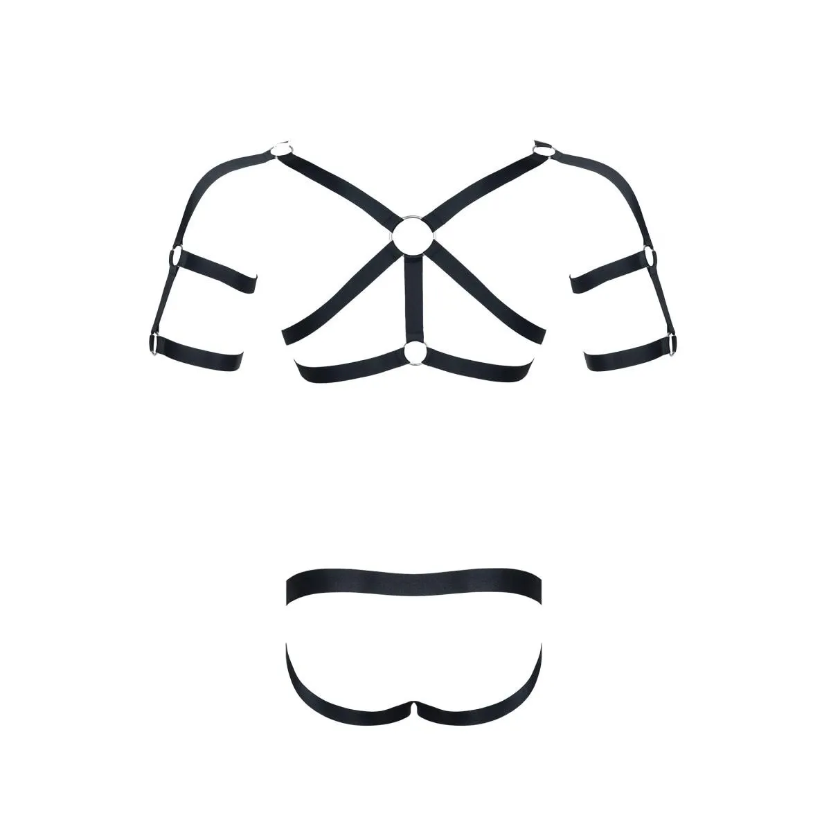 Harness SET010 schwarz von Regnes Fetish Planet | Fesselliebe.de