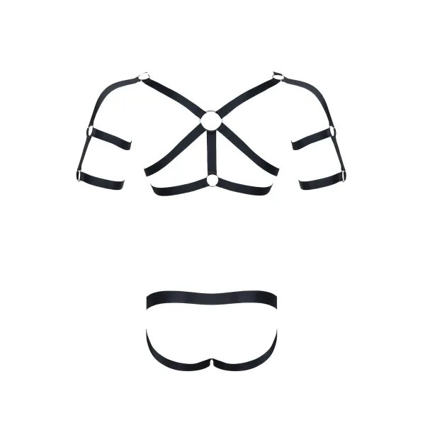 Harness SET010 schwarz von Regnes Fetish Planet | Fesselliebe.de