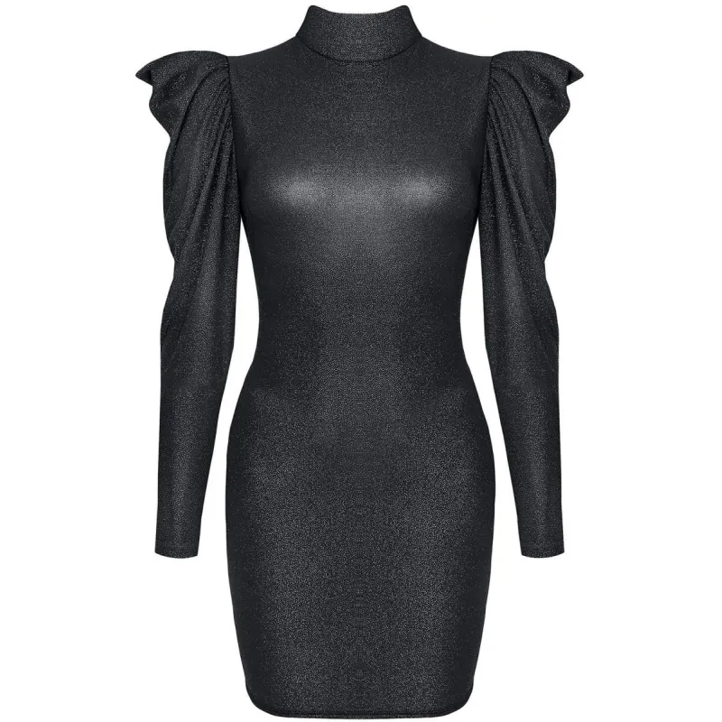 Schwarzes Minikleid CADR005 von Demoniq Carnival Party Line | Fesselliebe.de