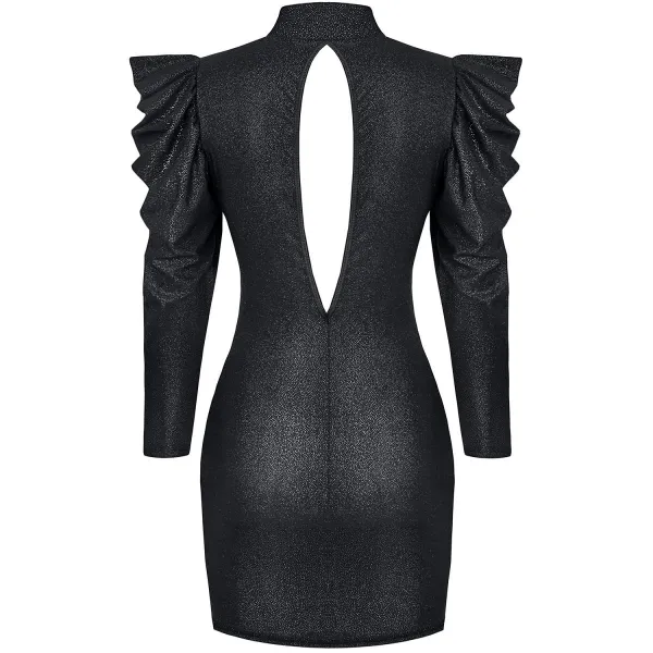 Schwarzes Minikleid CADR005 von Demoniq Carnival Party Line | Fesselliebe.de