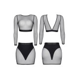 Schwarzes Set LXCharo001 von Demoniq LadyX | Fesselliebe.de