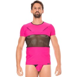 Herren T-Shirt 2004-81 magenta von Look Me | Fesselliebe.de