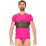 Herren T-Shirt 2004-81 magenta von Look Me | Fesselliebe.de
