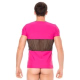 Herren T-Shirt 2004-81 magenta von Look Me | Fesselliebe.de