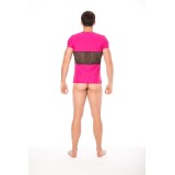 Herren T-Shirt 2004-81 magenta von Look Me | Fesselliebe.de