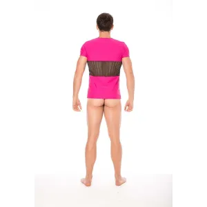 Herren T-Shirt 2004-81 magenta von Look Me