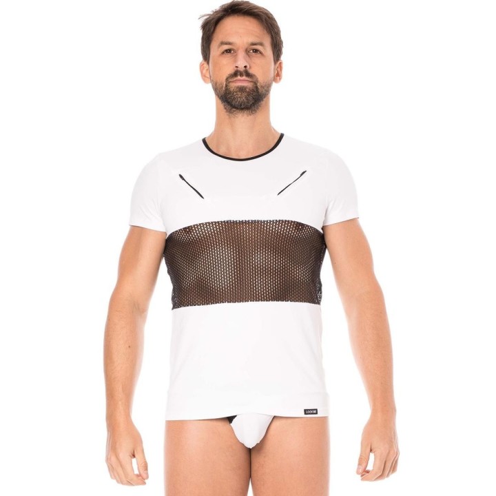 Herren T-Shirt 2004-81 weiß von Look Me | Fesselliebe.de